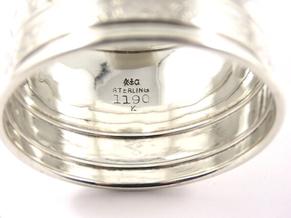 Gorham Sterling  Silver 1 1/2 Inch Wide Napkin Ri… - image 5