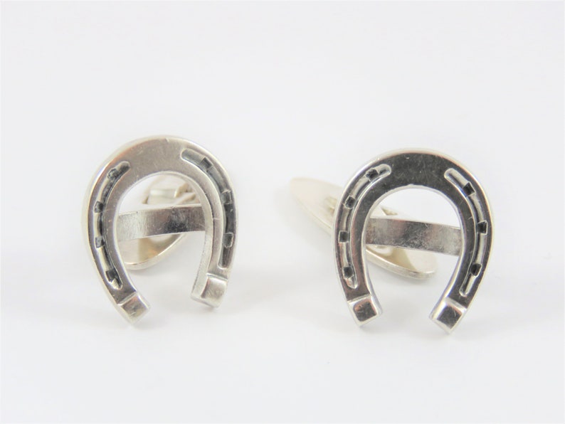 Sterling Silver Danish Horseshoe Cuff Links