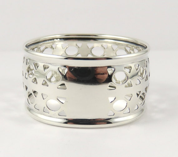 Sterling Silver Round Pierced Napkin Ring