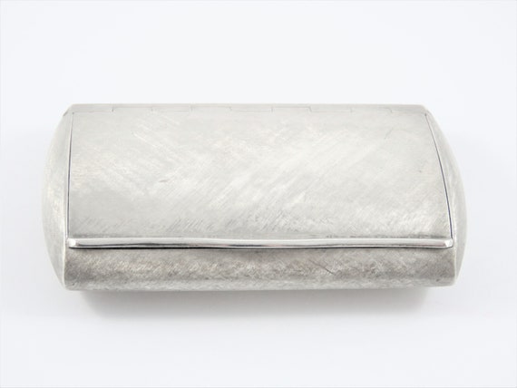 800 Silver Rectangular Trinket Box - image 1