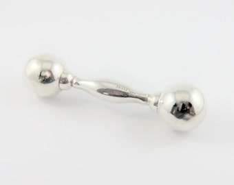 Sterling Baby Rattle - Etsy