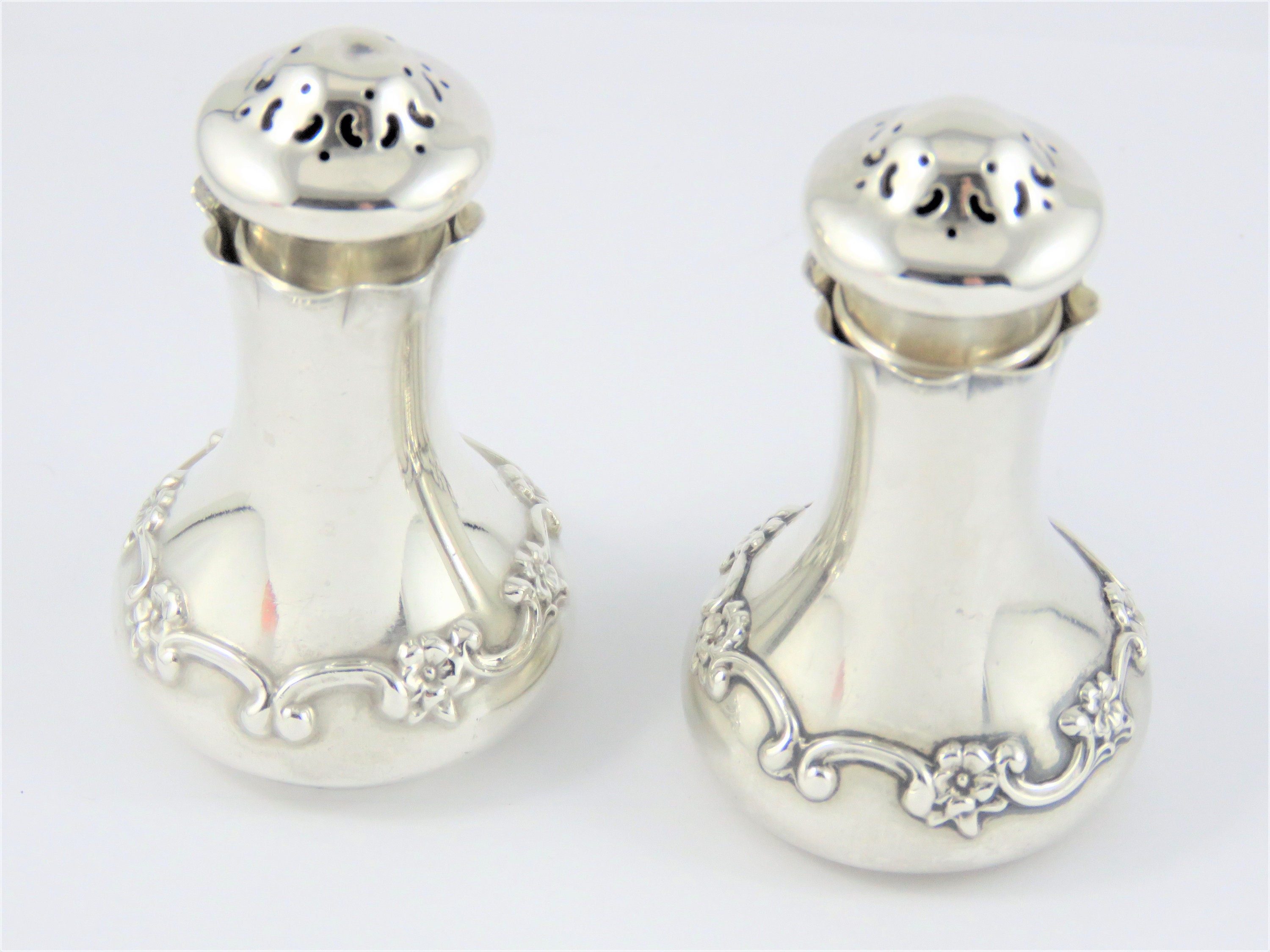 Sterling Silver Salt and Pepper Shaker Set With English Etsy UK