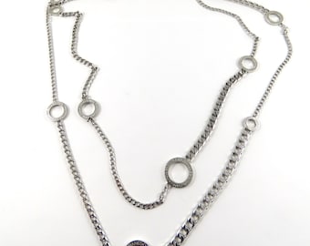 Sterling Pianegonda Double Strand Necklace