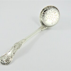 Sterling Silver Victorian Sugar Sifter Spoon With English Hallmarks
