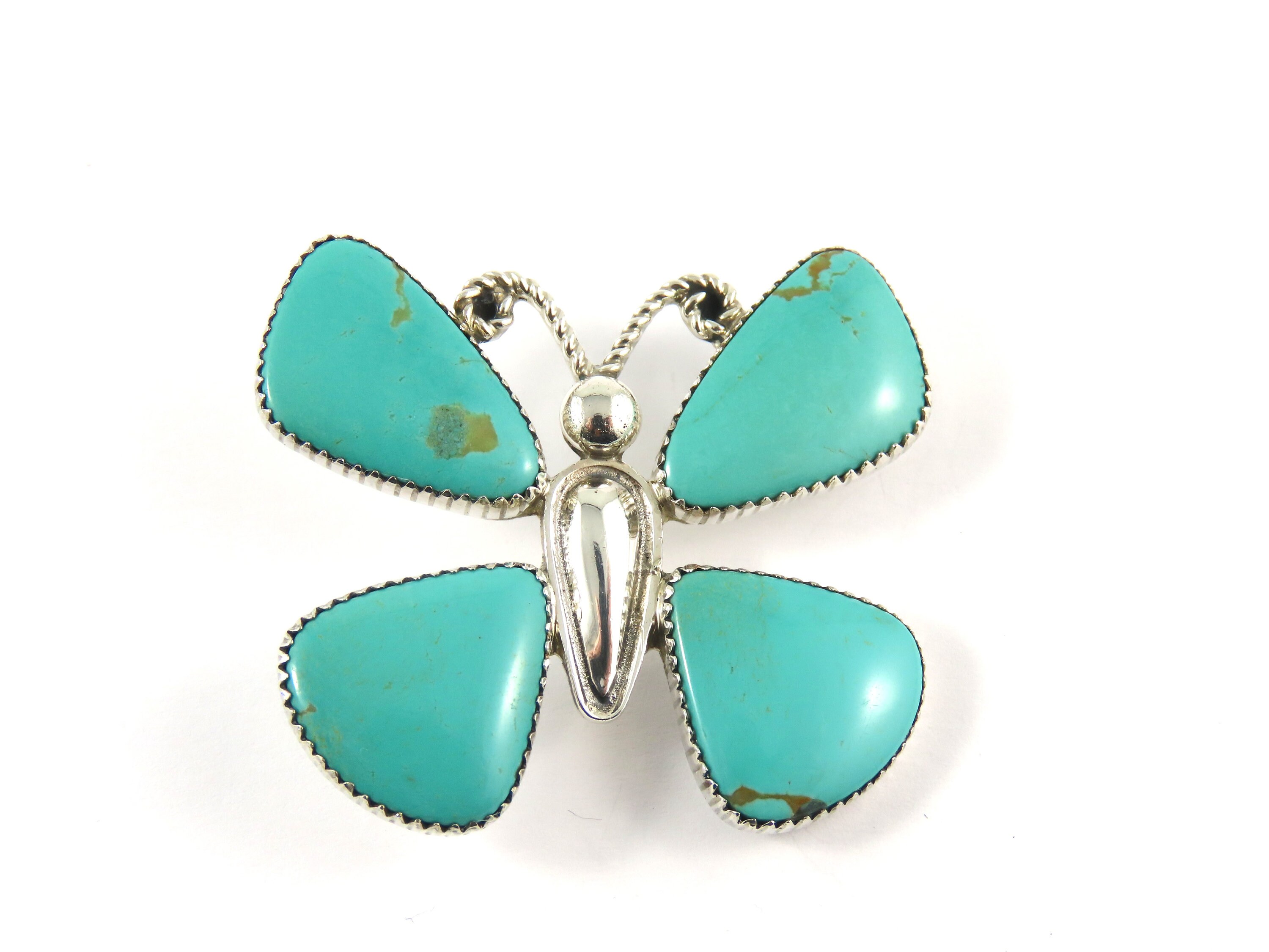 Larry Smith Turquoise Butterfly Pin – BROGUE