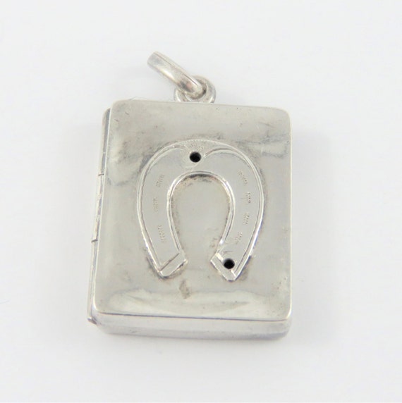 Sterling Horseshoe Locket With English Hallmarks - image 1