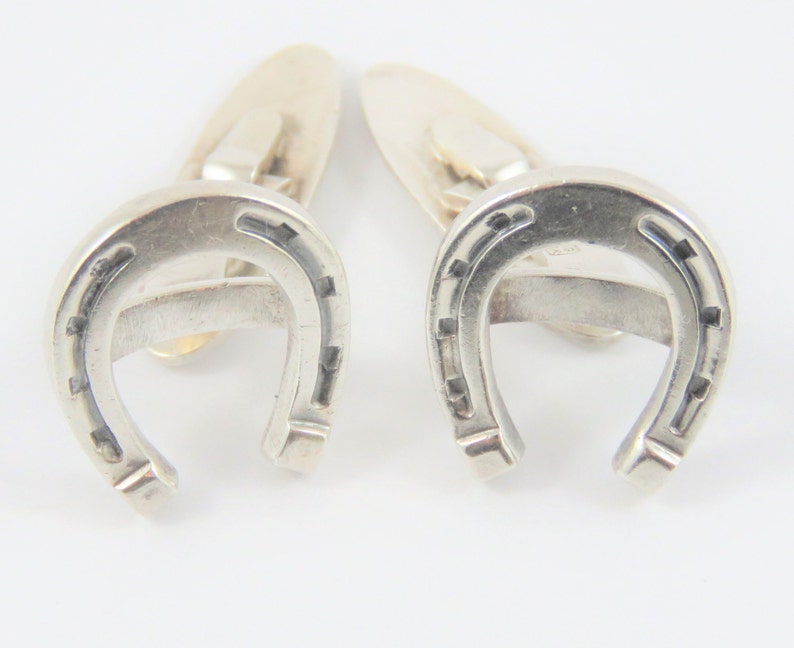 Sterling Silver Danish Horseshoe Cuff Links