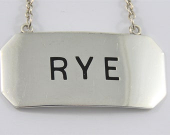 Antique Rare Sterling and Crystal Rye Decanter - Etsy