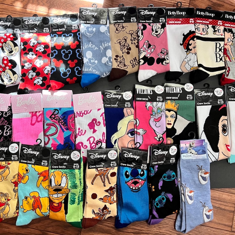 Cartoon Sorting Socks Cartoon Socks - Etsy