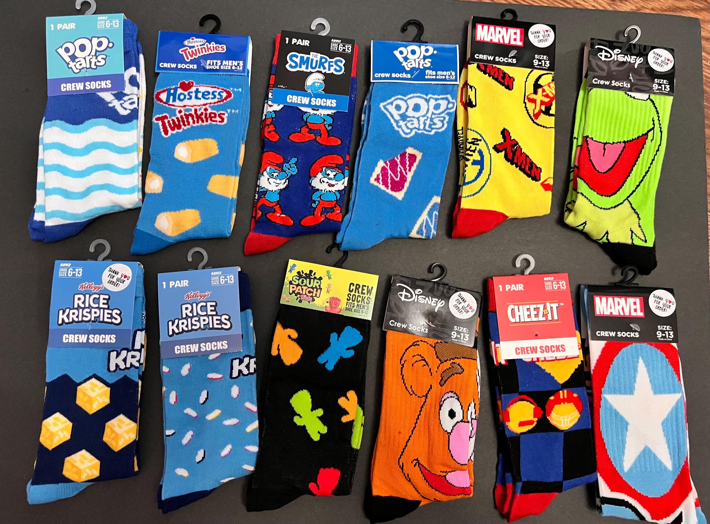 Odd Sox Crazy Socks Funny Novelty Crew Socks Food Snack Candy