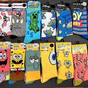 Calcetines divertidos y novedosos de Odd Sox Crazy Socks, regalo de programa de televisión, fiesta de broma / Hombres y mujeres, talla adulta 6-12 / Envío rápido