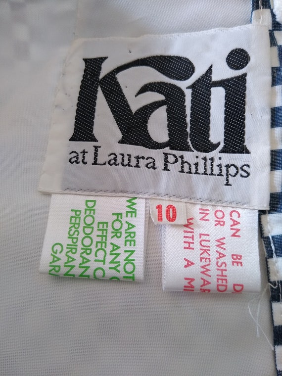 Vintage 1970s Kati at Laura Phillips black And Re… - image 4
