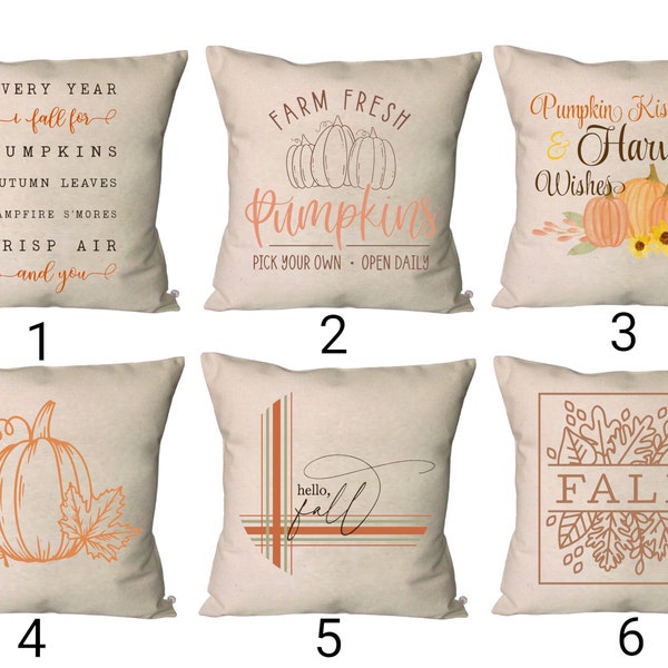 Fall Pillow Covers Etsy