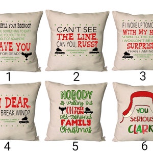 Christmas Vacation Pillow Covers~Clark Griswold Throw Pillow~Nobody is walking Out on this Old- Fashioned Family Christmas Throw Pillow