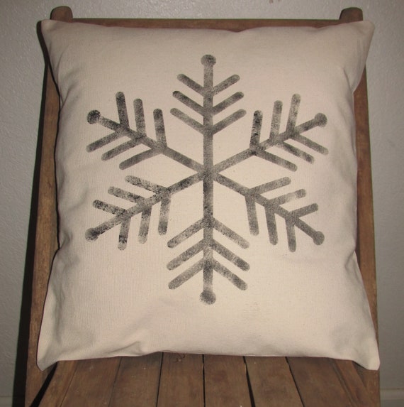 FARMHOUSE PILLOW COVER~/"Baby It/'s Cold Outside/"~Handmade~Canvas~Envelope Closure