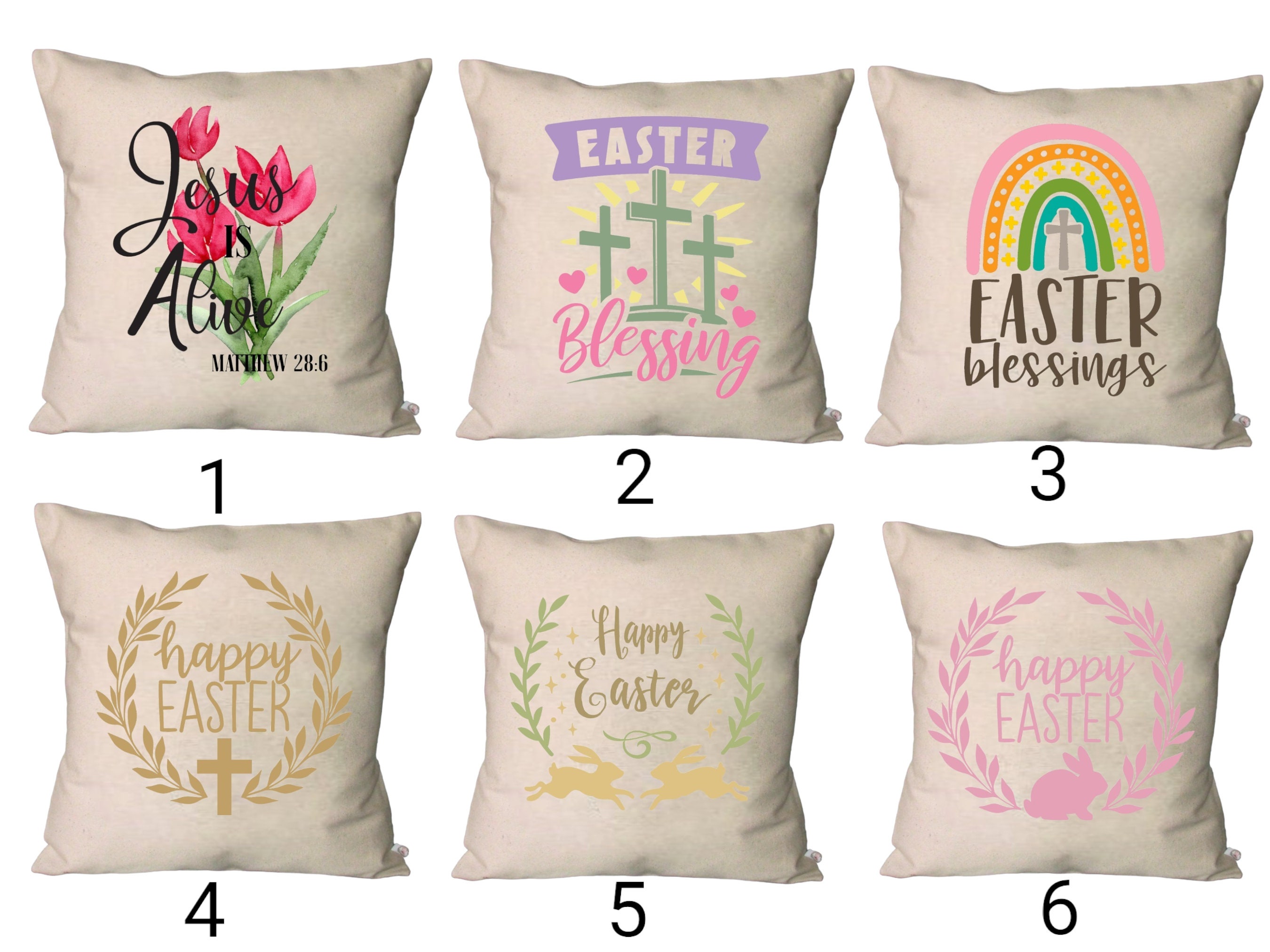 Coral Satin Pillowcase Small Pillows for Kids Easter Throw Pillow Covers  Cartoon Easter Bunny Eggs Decorative Pillowcase Cotton Pillow Cushion Case