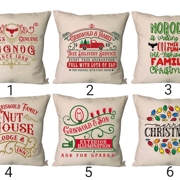 Christmas Vacation Pillow Covers~Clark Griswold Throw Pillow~Nobody is walking Out on this Old- Fashioned Family Christmas Throw Pillow