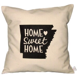 FARMHOUSE Pillow Cover 18X18~Personalized with Home SWEET Home State Pillow~Wedding Gift~Throw Pillow