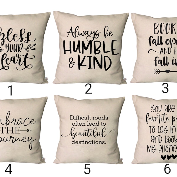 Inspirational Pillow Etsy