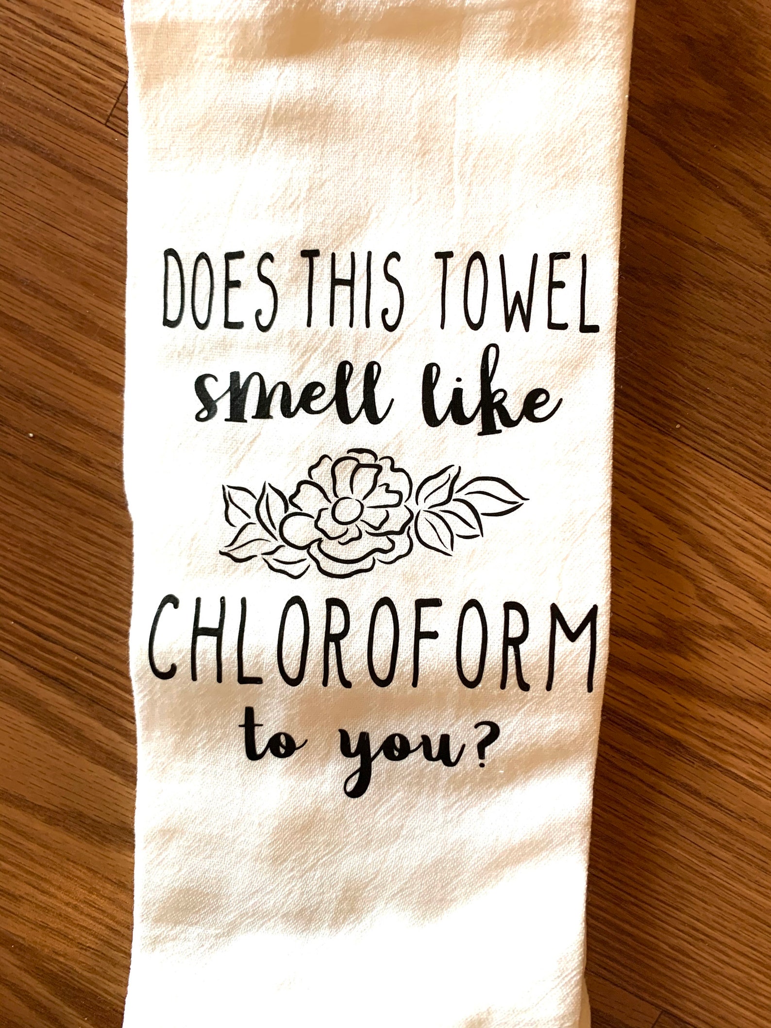 Does This Towel Smell Like Chloroform Dish Towel Etsy