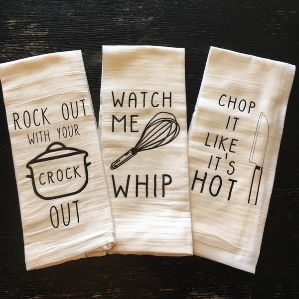 Funny Dish Towels Etsy