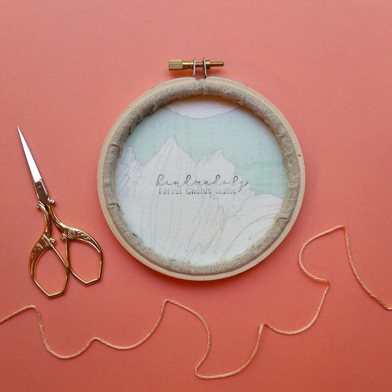 Flower Garden Hoop Art. Hand Embroidered Hoop Art. 4 inch Etsy