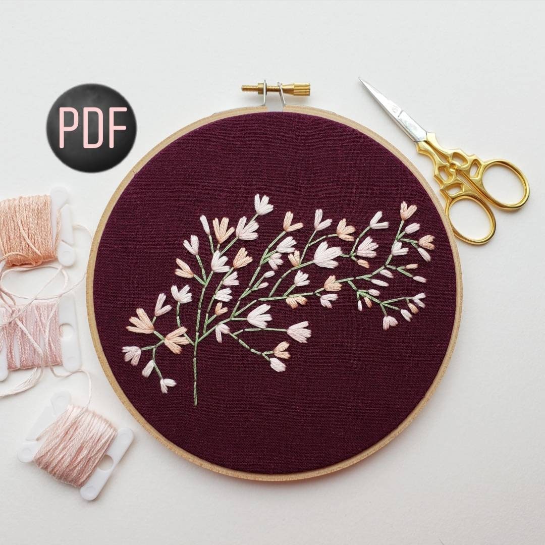 DIY Hand Embroidery Pattern PDF, Hand Embroidered Flower Garden, Colorful  Flowers, Summer Colors, Instant Download PDF, Nursery Decor -  Canada