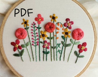 21 Hand Embroidery Patterns for Beginners - The Hobby Mom