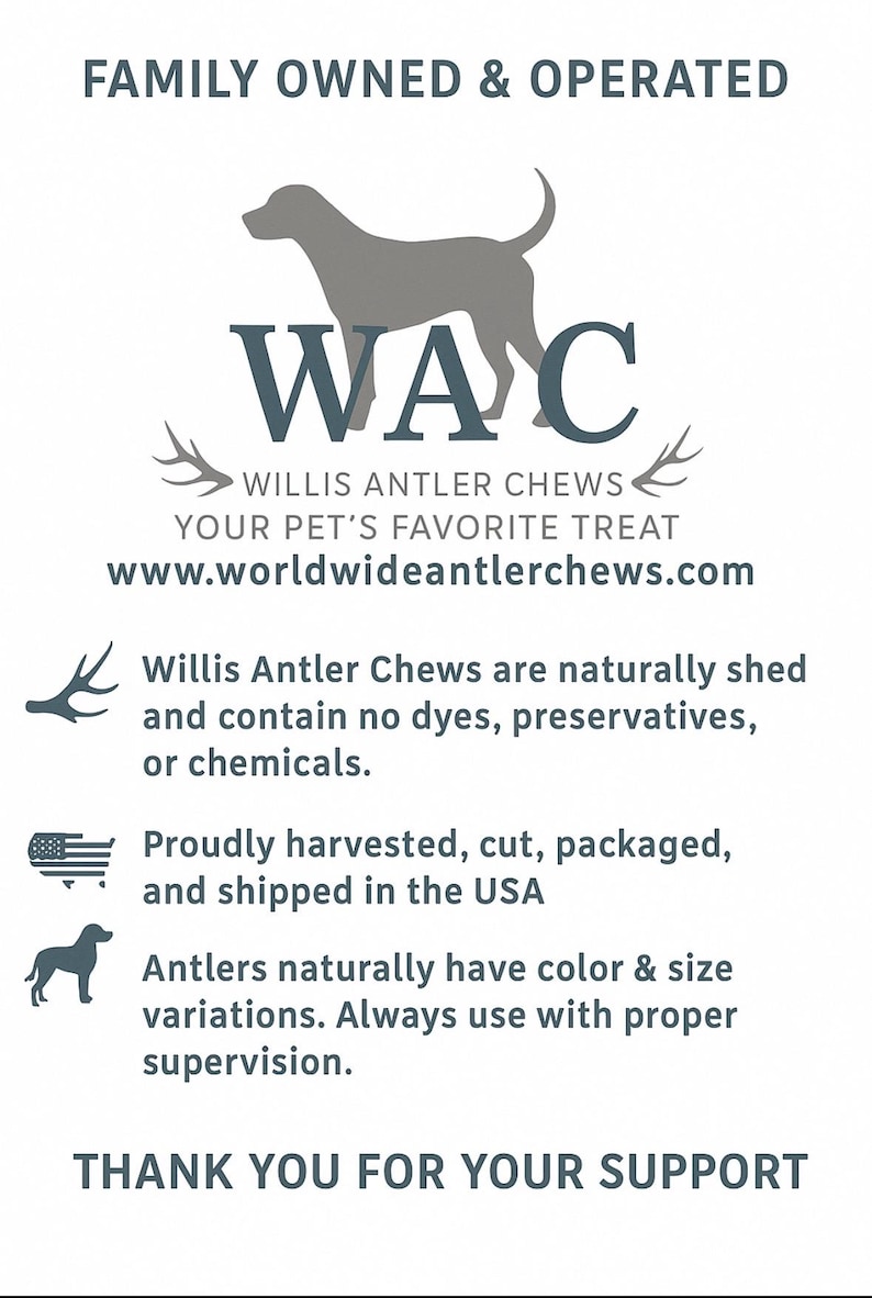 3 Pack Quarter Cut Elk Antler Dog Chews – Natural Long Lasting Dental Treats for Dogs image 5