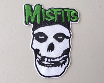 The Misfits Patch Skeleton Bat Logo Embroidered Iron On
