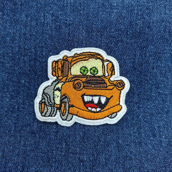 Cartoon tow truck Nader embroidered iron-on patches kids clothing stickers Appliques