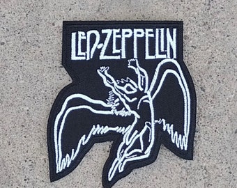 Rock Band Zeppelin Inspired Embroidered Iron on Patches