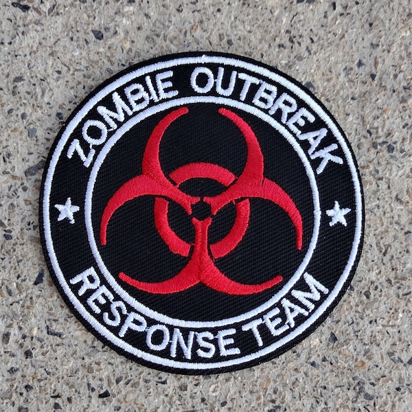 Zombie outbreak response team cosplay bio hazard embroidered iron-on Patches