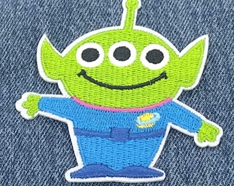 Alien Claw machine toy Embroidered Iron-On Patch DIY Clothing sticker fabric patches