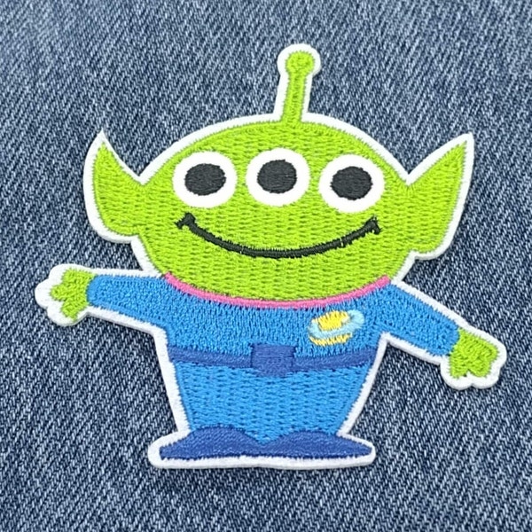 Alien Claw machine toy Embroidered Iron-On Patch DIY Clothing sticker fabric patches