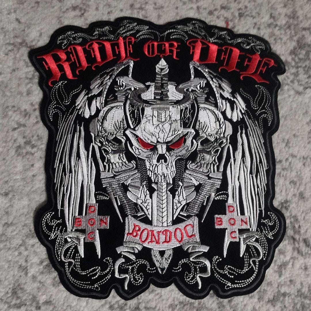 Ride or Die Motorcycle Rider Biker Patches Large Iron-on Back Patch - Etsy
