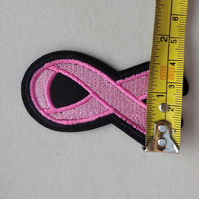 Pink Ribbon Breast Cancer Awareness Embroidered Iron-on Patch - Etsy