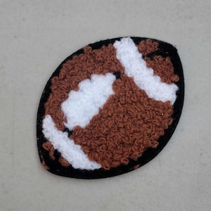 Football Sports patches embroidered iron-on Chenille patch