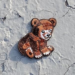 Teaddy bear embroidered iron-on patch clothing accessory