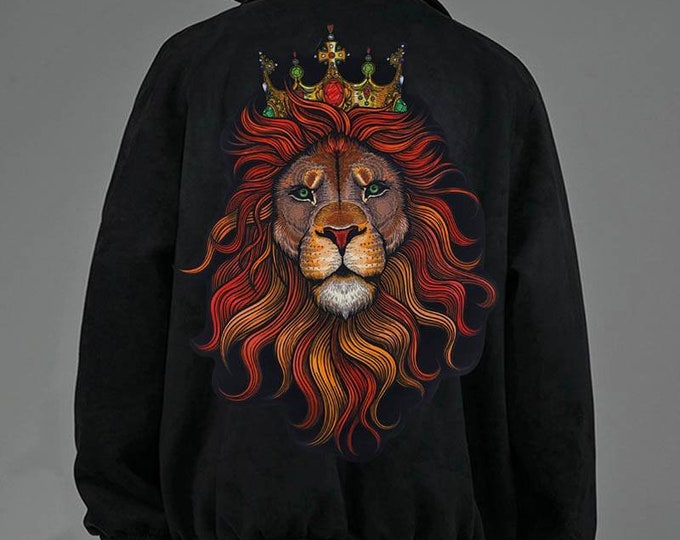 Lion King Large Sew on Cloth Patch Clothing Embellishments Jacket ...