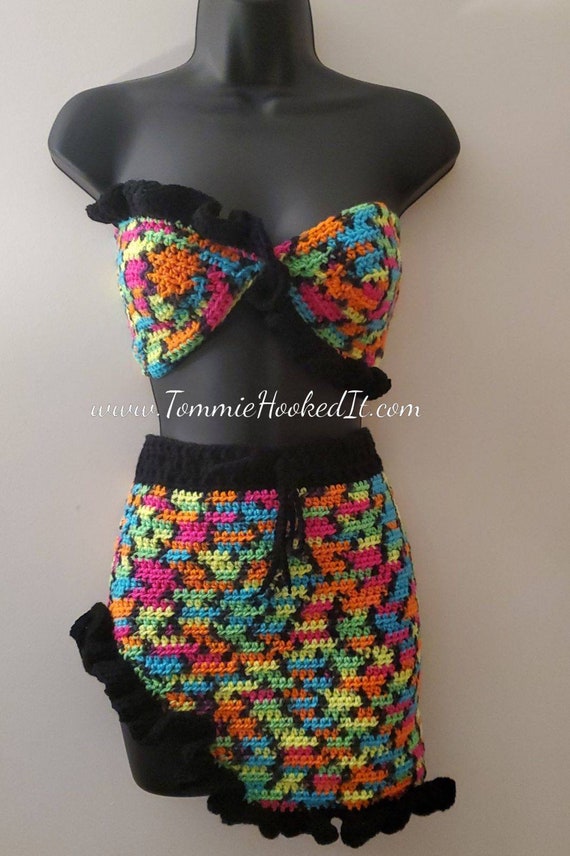 Malibu Ruffle Set (Blacklight)