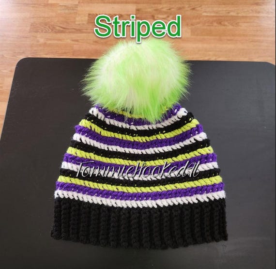 Beetlejuice Beanie Stripped