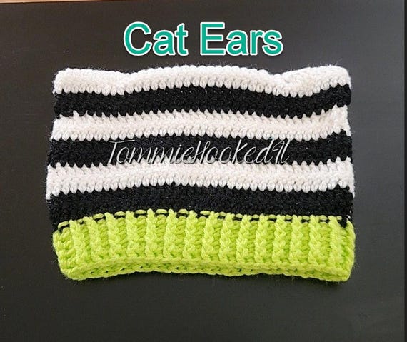 Beetlejuice Beanie Cat Ears
