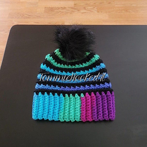Parrot Stripe Starburst Beanie