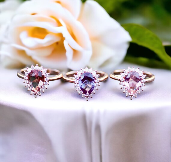 Color changing deals alexandrite ring