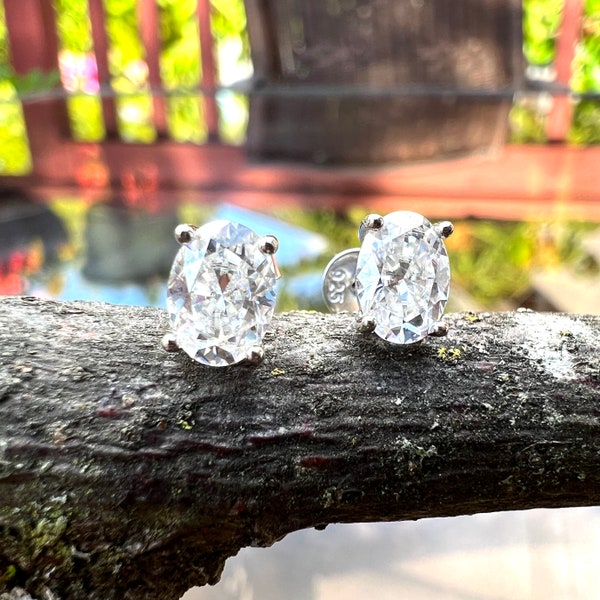 2 Carat Moissanite 925 Sterling Silver Stud Earrings main image 0