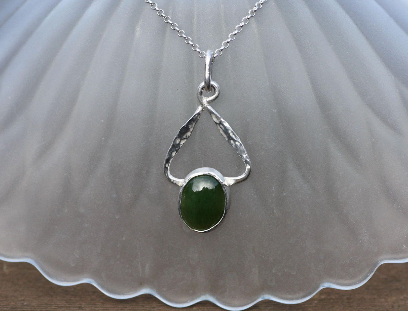 Natural British Columbia Jade Pendant in Solid Sterling Silver Etsy Canada