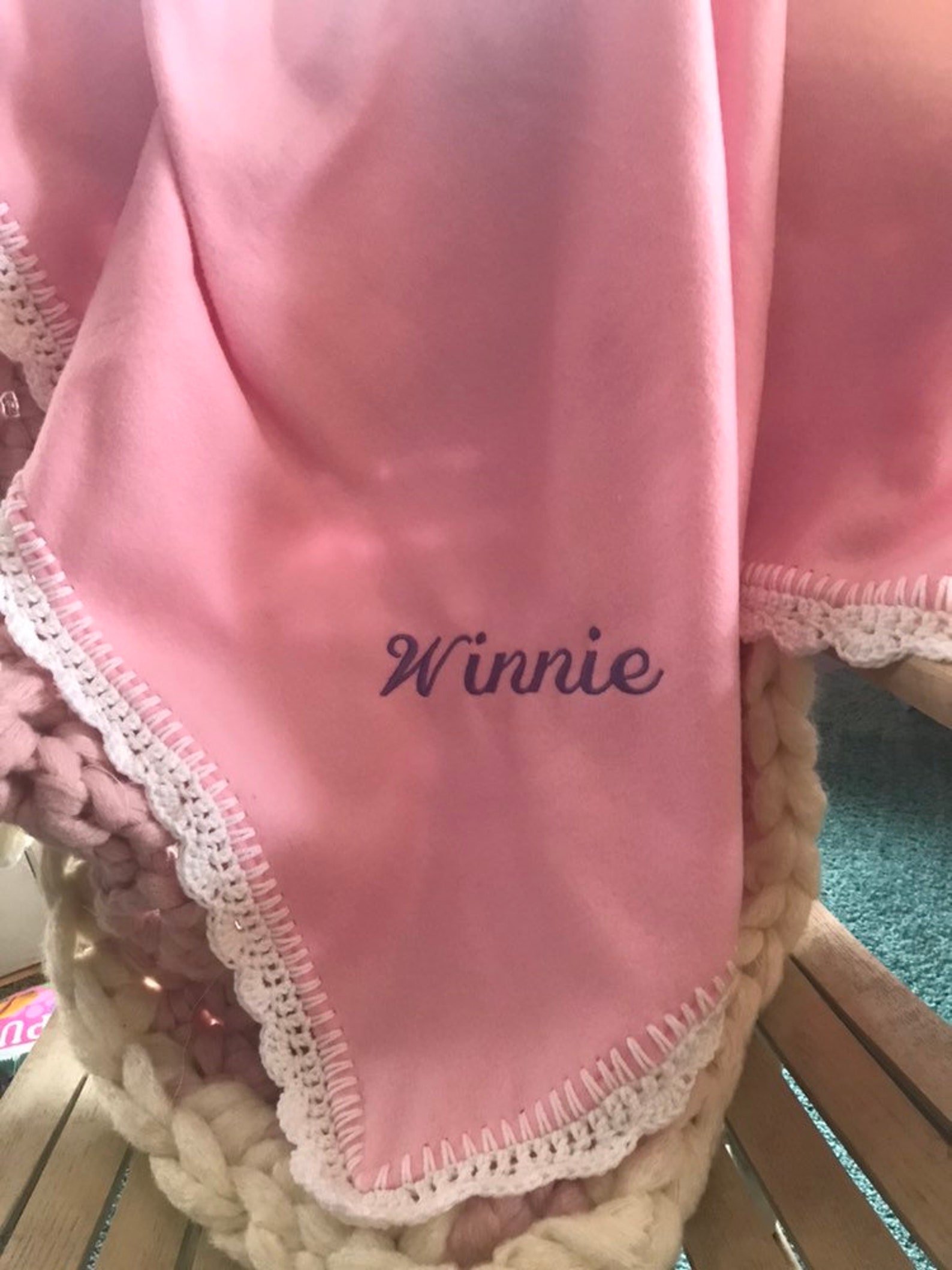 Fleece Baby Blanket Personalized Etsy UK