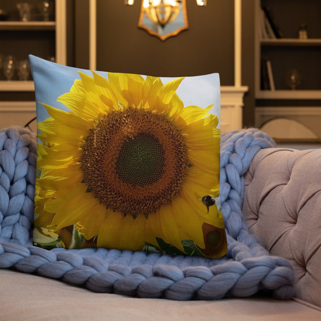 Premium Pillows, Sunflowers, Decorative Pillows, Home & Living