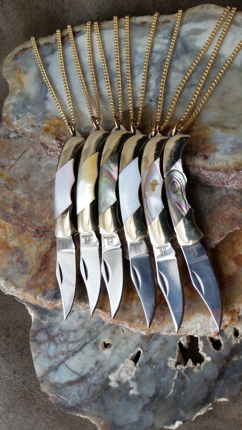 Miniature Knife Necklace 1 1/2 Working Pocket Knife Etsy